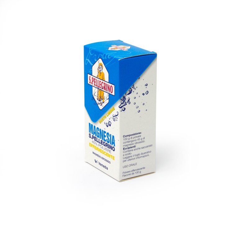 Magnesia S.Pellegrino 45% Polvere Effervescente Limone 100g