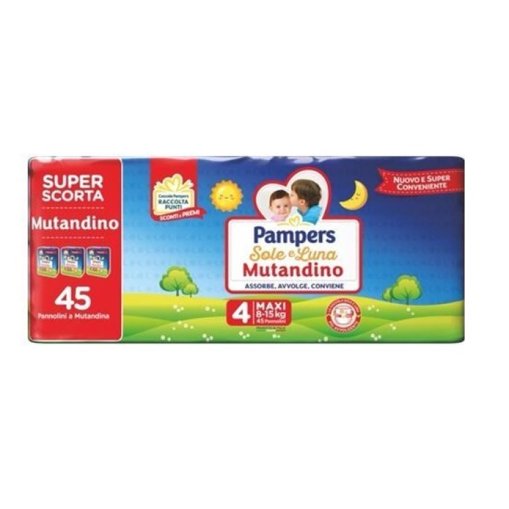 Mutandino Tg.4 Maxi Sole&Luna Pampers 45 Pannolini a Mutandina