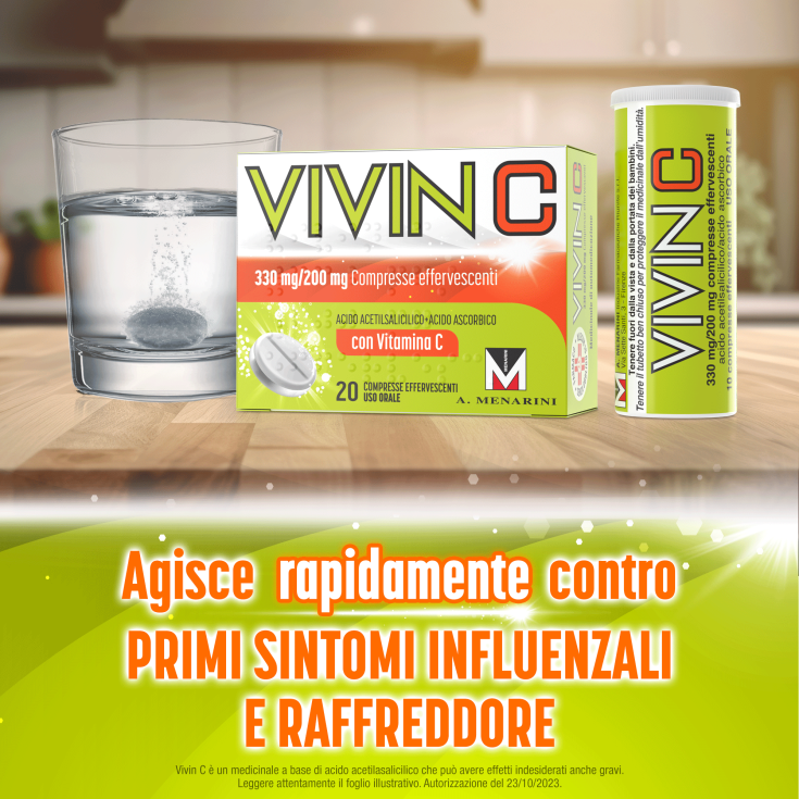Vivin C 330mg+200mg Menarini 20 Compresse Effervescenti