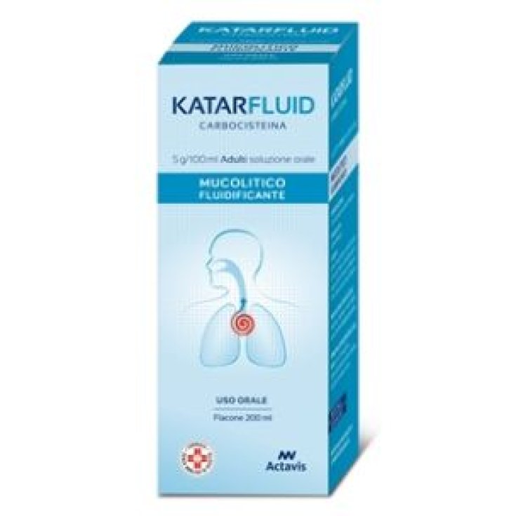 Katarfluid Mucolitico Fluidificante 5g/100ml Sciroppo 200ml