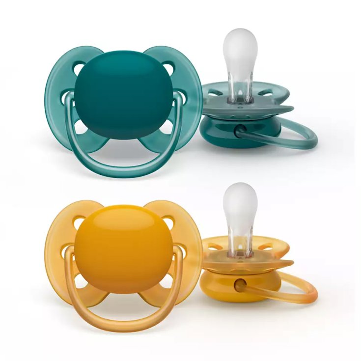 Succhietto Ultra Soft 6-18m Non Decorato Neutro Avent 2 Pezzi