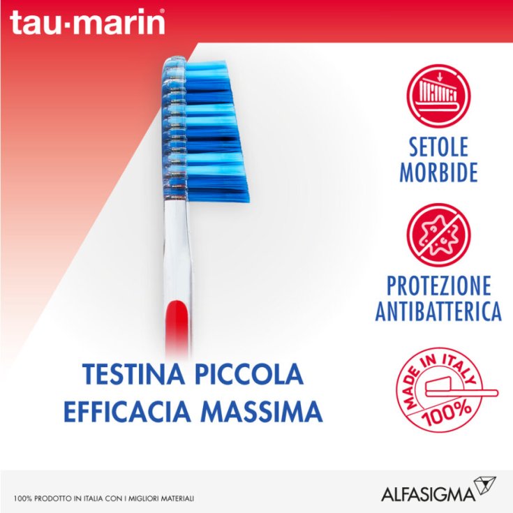Tau Marin® Spazzolino Professional 27 Setole Morbide - Colori Assortiti