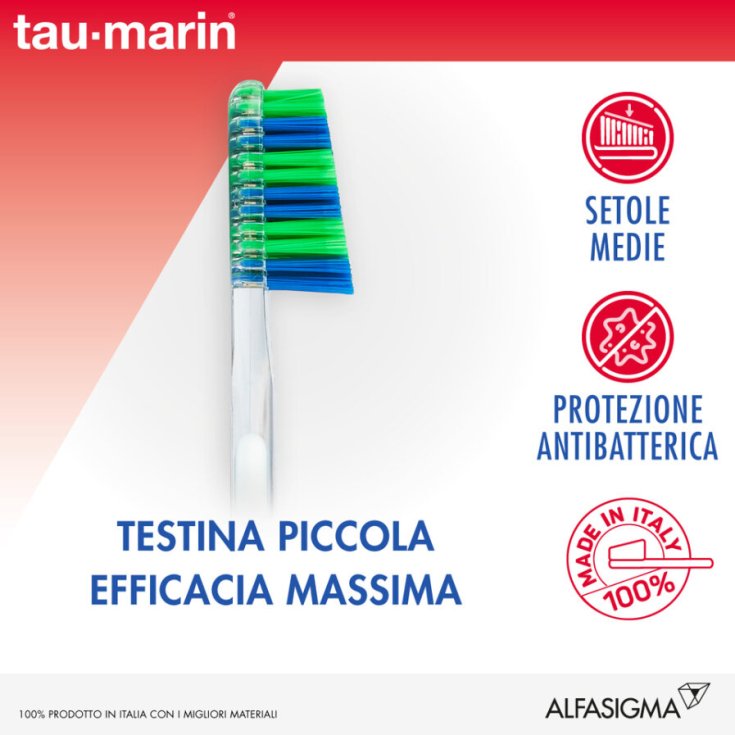 Tau Marin® Spazzolino Professional 27 Setole Medie - Colori Assortiti