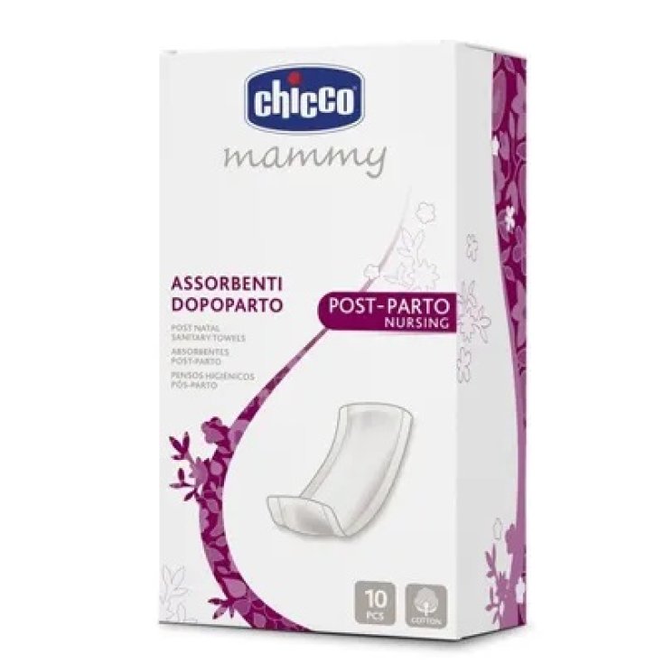 Assorbenti Cotone Post-parto Chicco 10 Pezzi