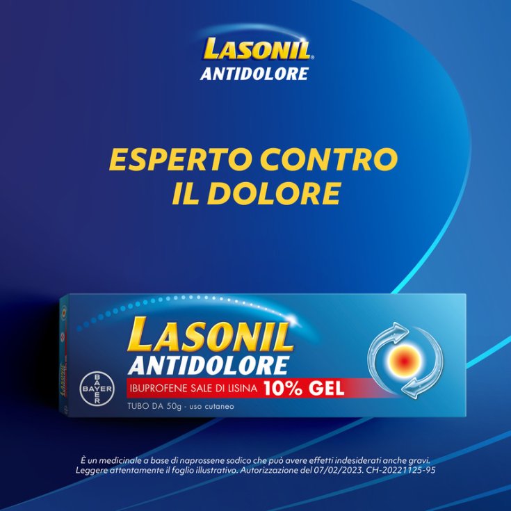 Lasonil Antidolore Gel Antinfiammatorio Dolori Muscolari 50gr