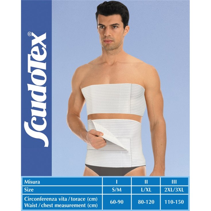 Cintura Multi-Grippante Regolabile Doppia Chiusura Bianca 28cm 3 Scudotex®