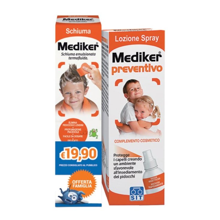 Mediker Schiuma + Lozione Spray Preventivo SIT Laboratorio Farmaceutico