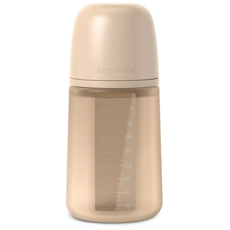 Color Essence Biberon Silicone 240ml Nocciola Suavinex