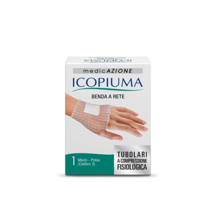 Icopiuma Benda A Rete A Compressione Fisiologica - Mano Polso Calibro 3