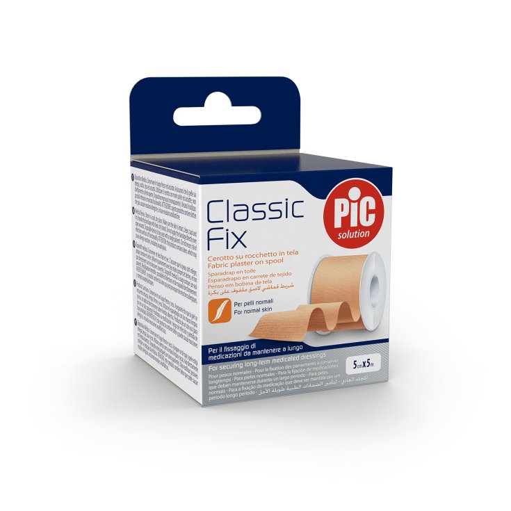 Classic Fix 5cm x 5m Cerotto su Rocchetto in Tela Pelle PIC