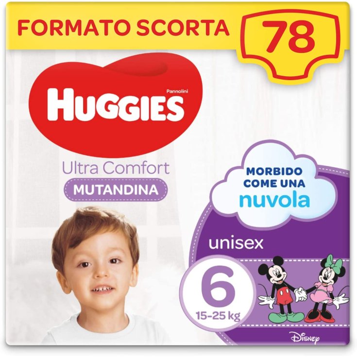Pannolini Mutandina Taglia 6 Huggies 78 Pezzi