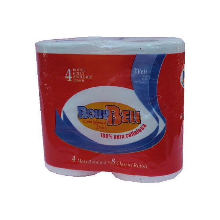 Carta Igienica Rossa Super RollyBell 4 Rotoli