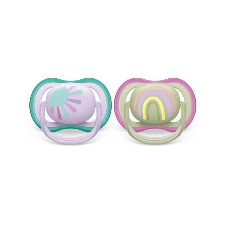 Succhietti Ultra Air 0-6M Sole Arcobaleno Philips Avent 2 Pezzi
