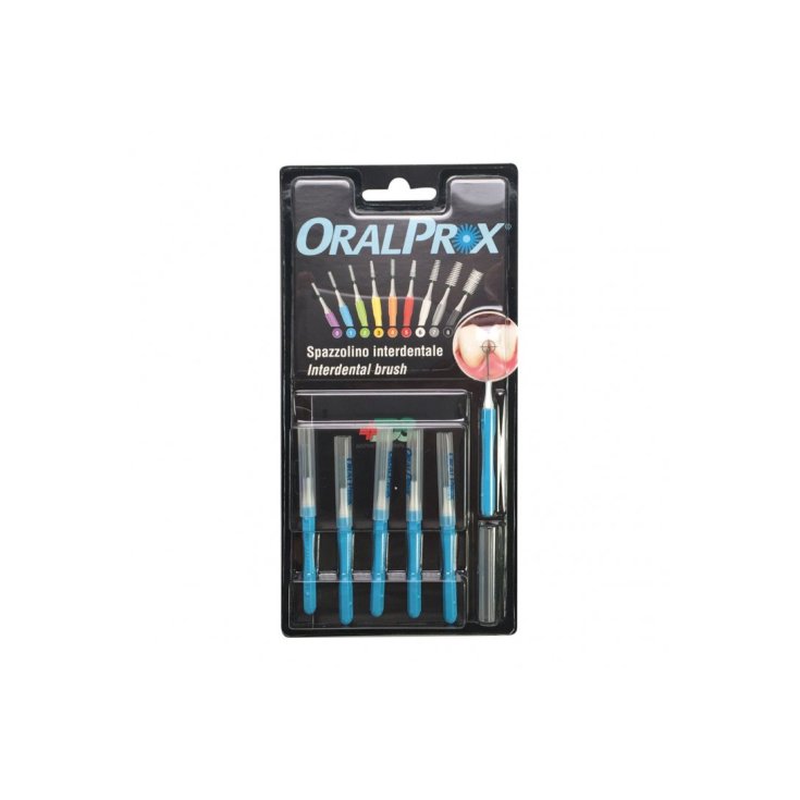 Spazzolino Interdentale Misura 1 Azzurro Oralprox 6 Pezzi