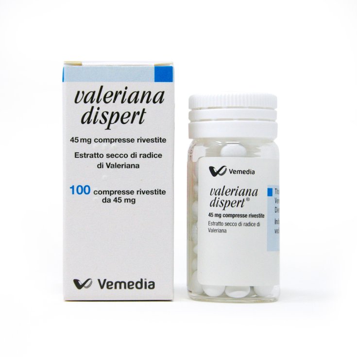 Valeriana Dispert Vemedia 100 Compresse Rivestite Da 45mg