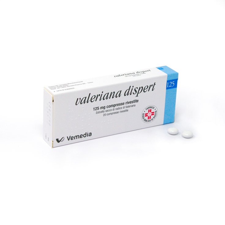 Valeriana Dispert 125mg Estratto Secco 20 Compresse Rivestite