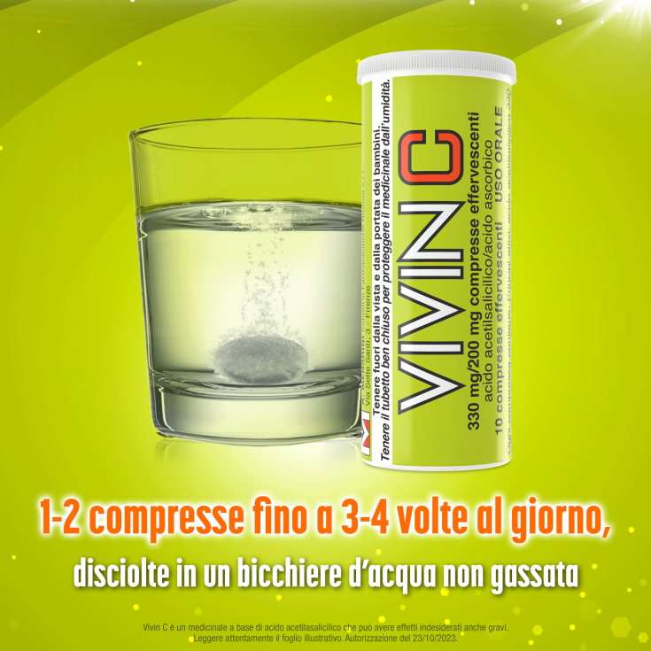 Vivin C 330mg+200mg Menarini 20 Compresse Effervescenti