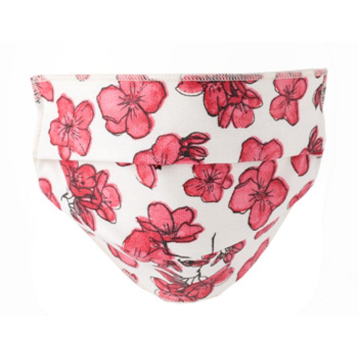 Mascherine Lavabili Flower Rosa Angelo Carillo 2 Pezzi