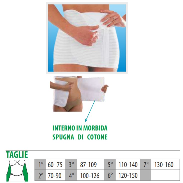 Cintura Elastica Millerighe Post Operatoria Tg.6 Clia Ortho