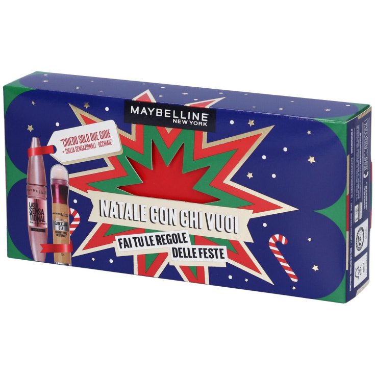 Set Mascara Volumizzante Ciglia Sensazionali+Il Cancella Età 02 Maybelline New York Cofanetto 2024