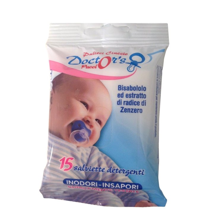Salviette Detergenti per Ciuccio Doctor's Pucci 15 Pezzi