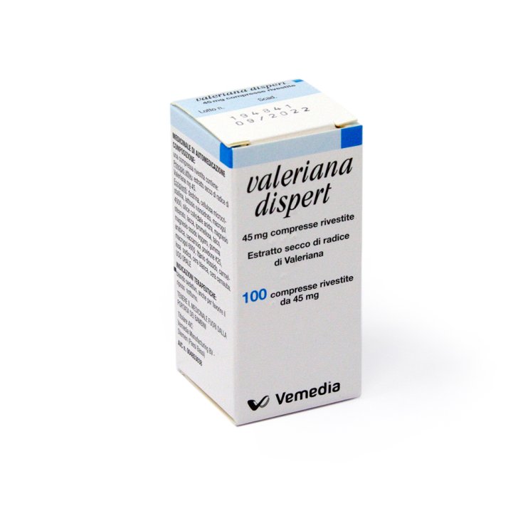 Valeriana Dispert Vemedia 100 Compresse Rivestite Da 45mg