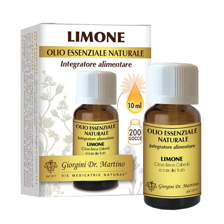 LIMONE OLIO ESSENZIALE NATURALE Dr.Giorgini 10ml