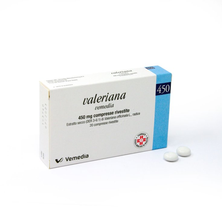 Vemedia Valeriana 20 Compresse Rivestite 450mg