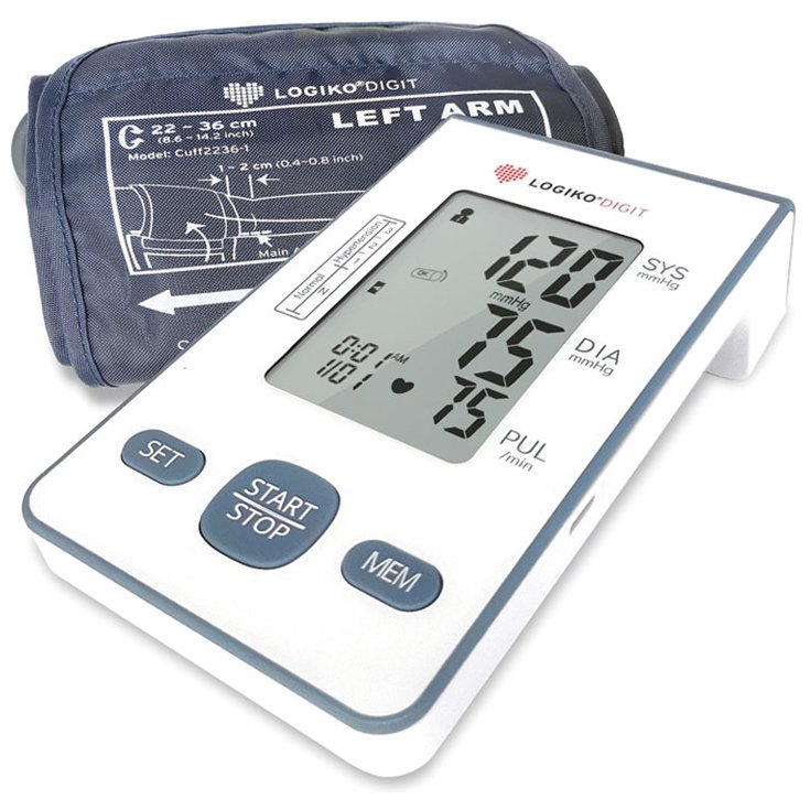 LOGIKO Sfigmomanometro automatico digitale – Display LCD 3″ MORETTI®