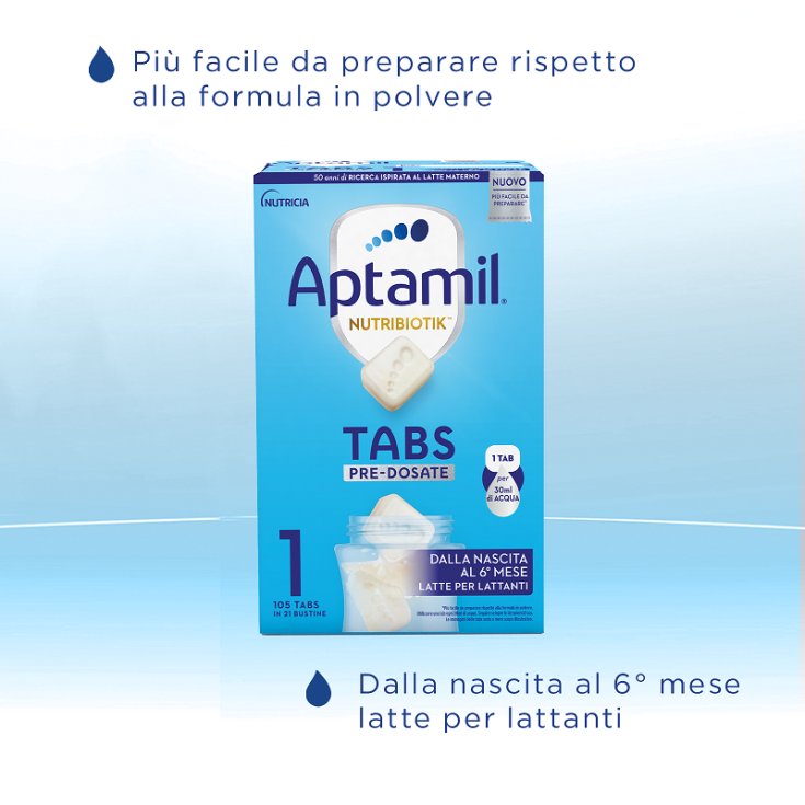 Aptamil Nutribiotik Tabs Pre-Dosate 1 Nutricia 21 Bustine