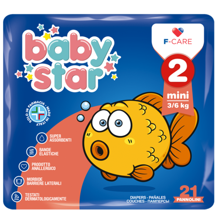 Baby Star Pannolini 2 Mini 3-6kg 21 Pezzi