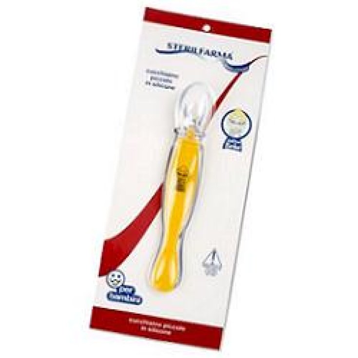 Sterilfarma® Cucchiaino Piccolo In Silicone Per Bambini 1 Pezzo