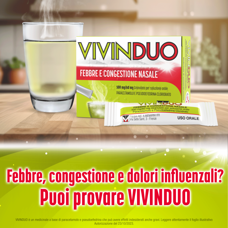 VivinDuo Febbre E Congestione Nasale Menarini 10 Bustine