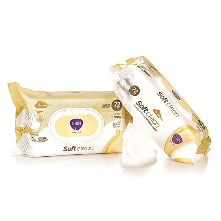 SoftClean Salviette con Olio di Argan Clendy® 72 Salviette