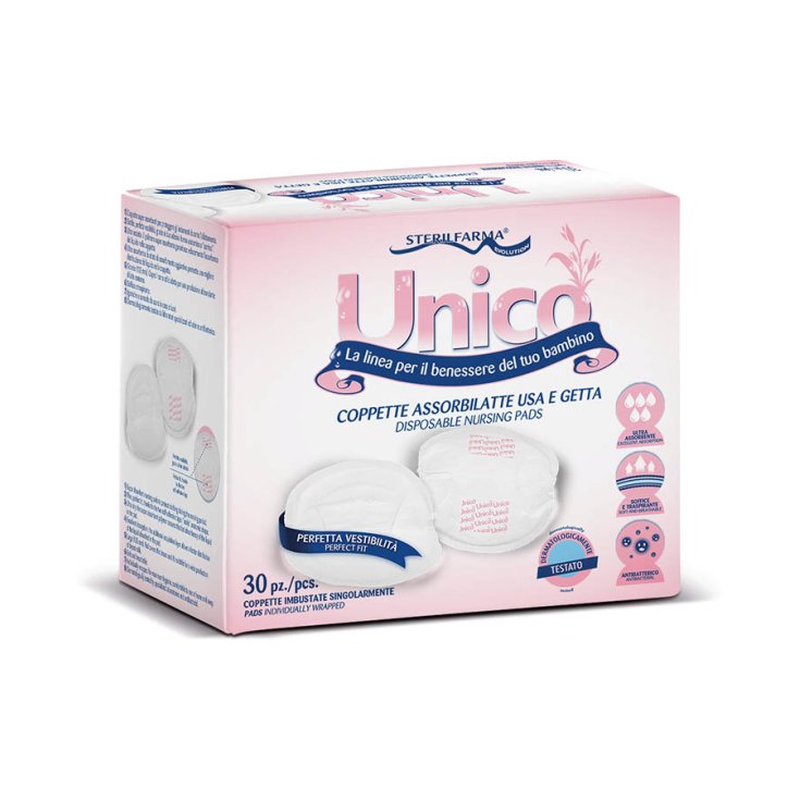 Sterilfarma® Unico Coppette Assorbilatte Usa E Getta 30 Pezzi