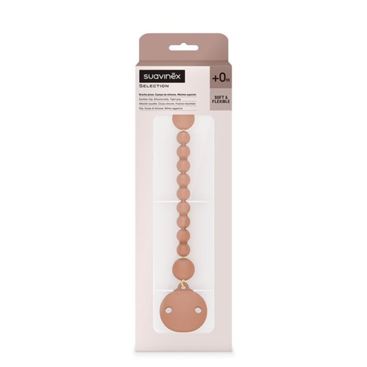 Selection Colour Essence Clip Portaciuccio Silicone Orange Sunset Suavinex 1 Pezzo