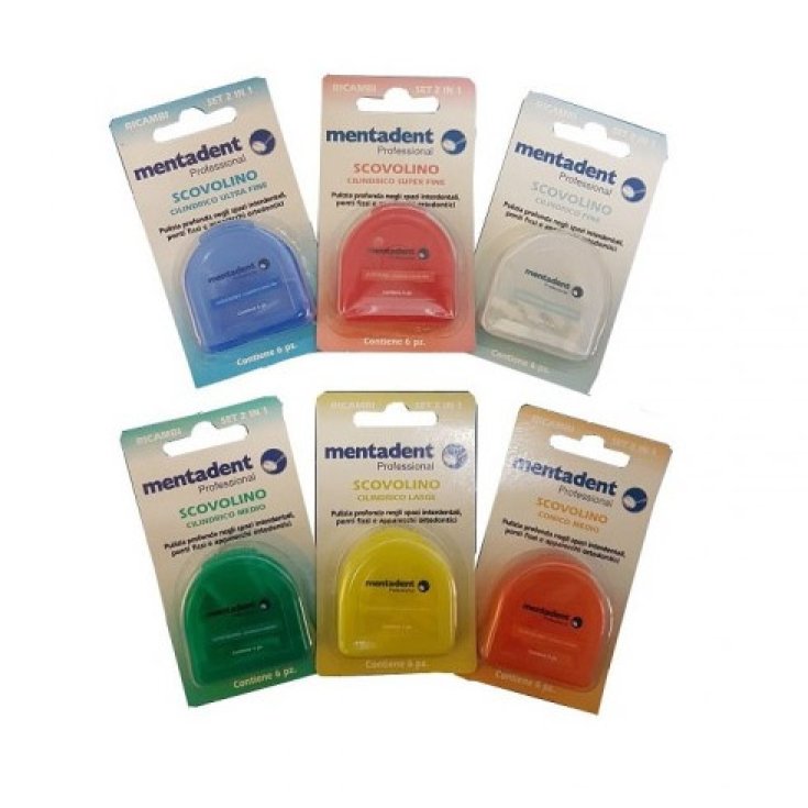 Mentadent Professional Scavolino Cilindrico Fine 6 Pezzi