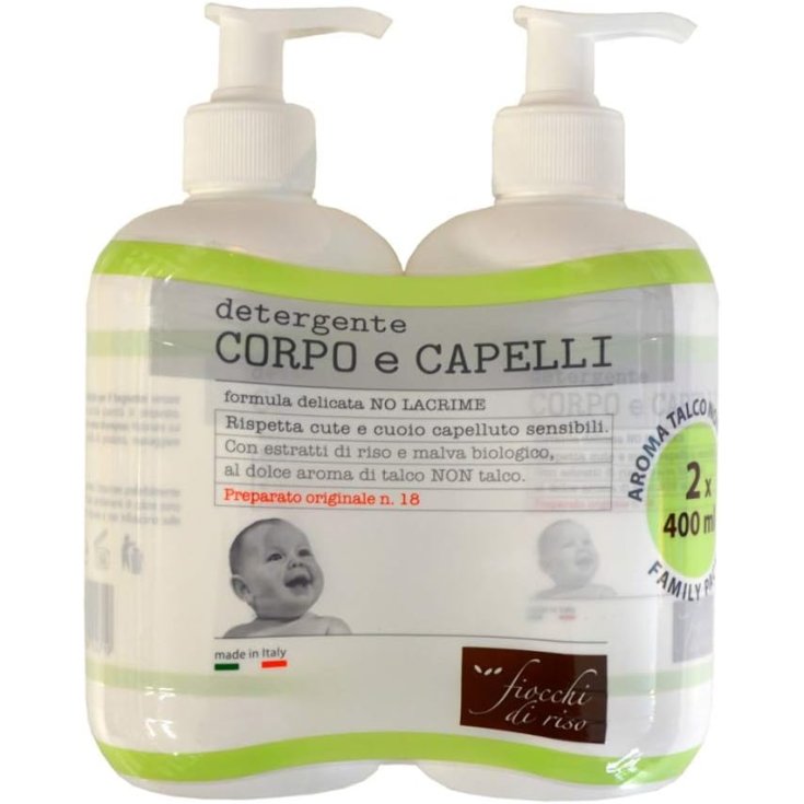 Detergente Corpo E Capelli Bipacco Fiocchi Di Riso 2 Pezzi