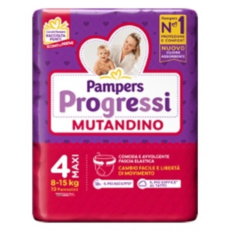 Pampers Progressi Mutandino Tg.4 Maxi 19 Pezzi