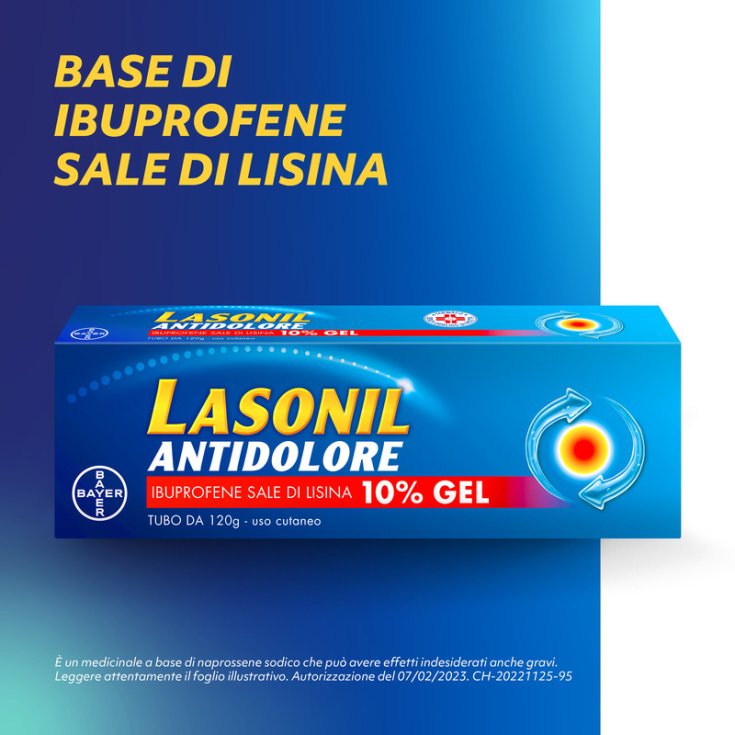 Lasonil Antidolore Gel Antinfiammatorio Dolori Muscolari 120gr