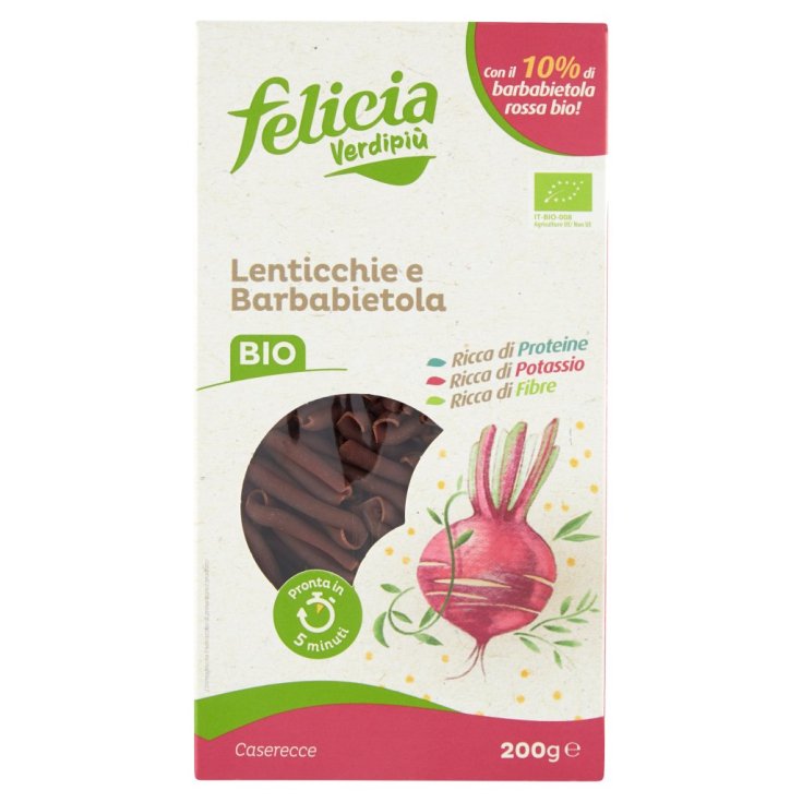 Verdipiu' Caserecce Lenticchie E Barbabietola Felicia® 200g