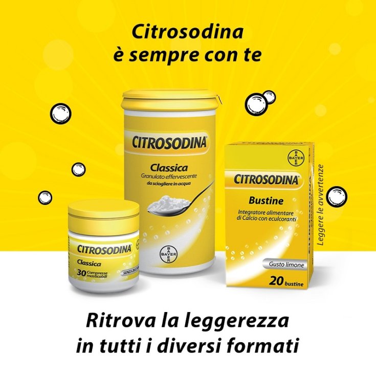 Citrosodina Masticabile Digestivo Pesantezza di Stomaco 30 Compresse
