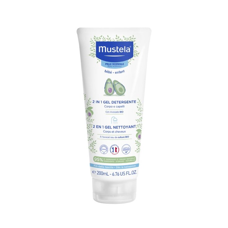 2 In 1 Gel Detergente Mustela 200ml