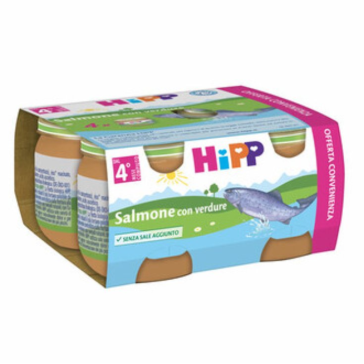 Hipp Salmone Con Verdure Senza Glutine 4x80g