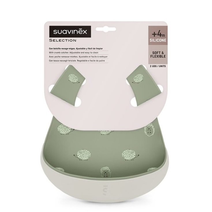 Selection Colour Essence Bavaglini In Silicone Verde Suavinex 1 Set