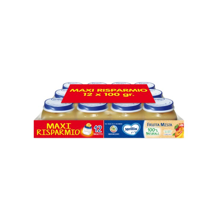 Omogeneizzato Di Frutta Mista Mellin 12x100g