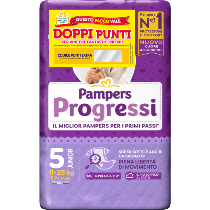 Pampers Progressi JUNIOR 18 Pezzi