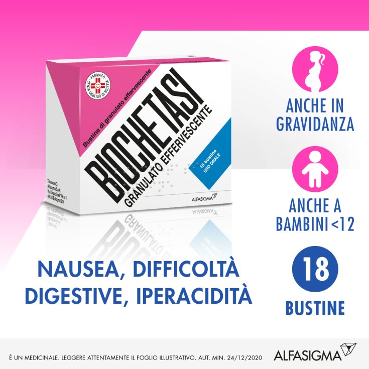 Biochetasi Granulato Effervescente Alfasigma 18 Bustine Arancia