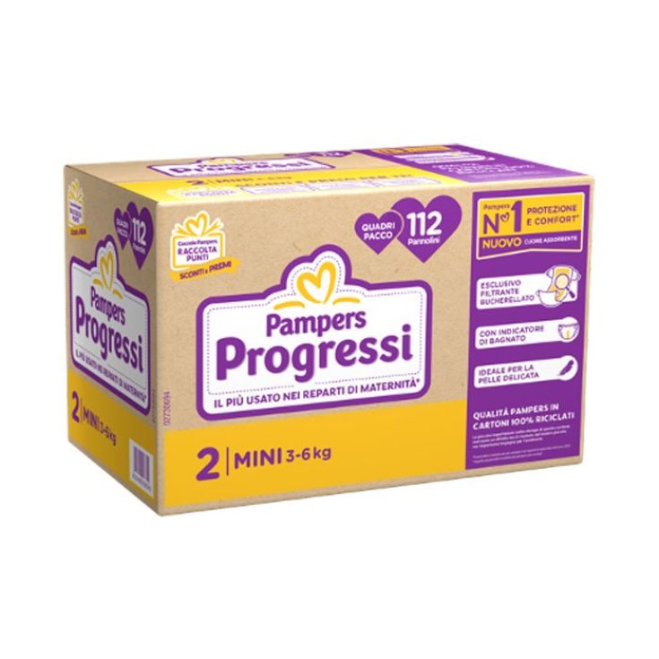 Pampers Progressi 2 Mini 112 Pezzi