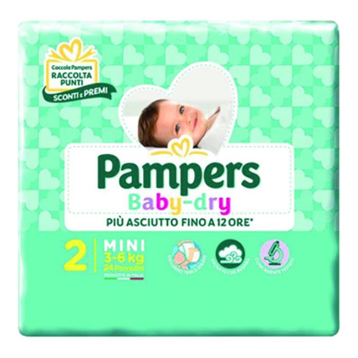 Pampers Baby-Dry Taglia 2 Mini 75 Pannolini
